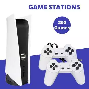 Игровая консоль GS5, 8 бит, USB, проводной портативный игровой плеер, 200 классических игр, ретро, AV-выход, игровая консоль для ТВ, подарки, Прямая поставка