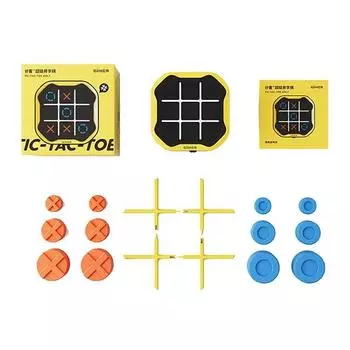 Игровая консоль Smart Tic Tac Toe — интерактивные режимы искусственного интеллекта и для двух игроков, портативная настольная игра с памятью и стратегией