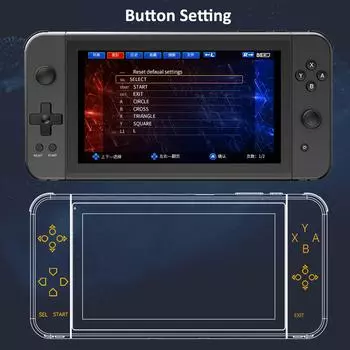 Игровая консоль X70 Портативный игровой плеер Двойной джойстик Встроенный 3500 игр 7-дюймовый
