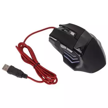 Игровая мышь с RGB-подсветкой Эргономичный дизайн Регулируемый DPI Точное управление с помощью проводов