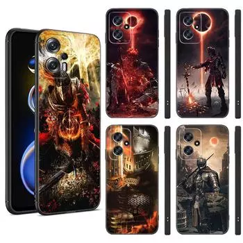 Игровой черный силиконовый чехол для телефона Dark Souls для Xiaomi POCO X3 X4 NFC F3 F4 GT F5 M3 M4 M6 X5 X6 Pro 5G C55 C65 M5 POCO X5 5G