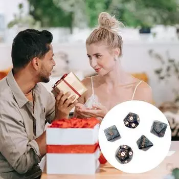 Игровой набор из 5 игральных костей Naughty Dice, светящиеся в темноте акриловые игральные кости Sexy Love для вечеринки в паре с золотыми узорами флуоресцентный зеленый