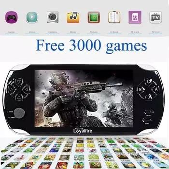 Игровой плеер Palm Игровая консоль 8 ГБ 3000 портативная портативная мультимедийная видеоигра с экраном 4,3 дюйма чёрный
