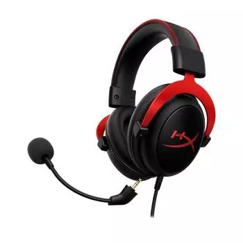 Игровые наушники HyperX Cloud II – Проводная игровая гарнитура с микрофоном чёрный