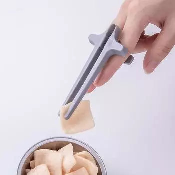 Игровые палочки для еды на палец, многоразовые, безвредные, зажимы для закусок на палец, игровые аксессуары для дома, серые