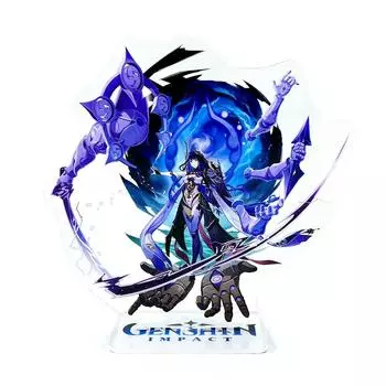 Игрушечная фигурка Raiden Shogun в стиле BOSS на акриловой подставке