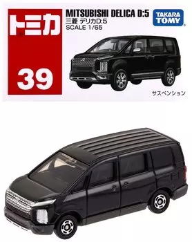 Игрушечный мини-автомобиль Takara Tomy Tomica Mitsubishi Delica, возраст № 39 D5 (коробка) 3+ чёрный