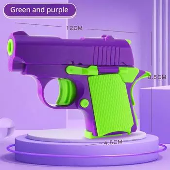Игрушечный пистолет, устойчивый к давлению, мини-модель M1911, 3D, популярная игрушка, мини-пистолет для блоггеров, подарки для детей, устойчивые к стрессу игрушки фиолетовый