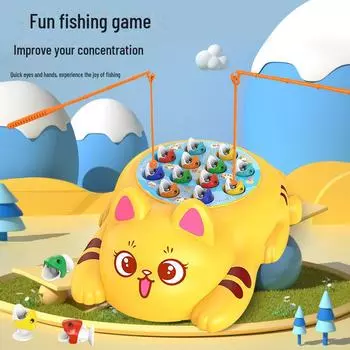 Игрушка для детей «Кошка-рыболов» — интерактивная игра для родителей и детей, развивающая навыки концентрации