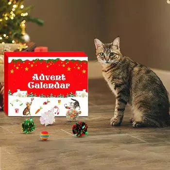 Игрушка для кошек Адвент-календари 2024 Адвент-календари Игрушки Забавные обратные отсчеты Адвент-календари 2024 Адвент-календари Уникальные праздничные адвенты United States