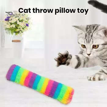 Игрушка для кошек, интерактивная игрушка с кошачьей мятой, чистка зубов котенка, плюшевая игрушка, длинный дизайн, жевательная игрушка для кошек, товары для домашних животных зелёный