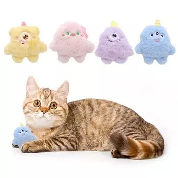 Игрушка для кошек с большим глазом эльфа, четыре цвета по желанию, с кошачьей мятой, игрушка для самостоятельного развлечения кошек, товары для животных