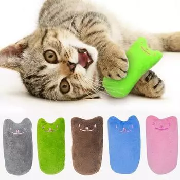 Игрушка для кошек, жевательная игрушка для кошек, мятная игрушка, когти, укус большого пальца, забавная интерактивная плюшевая игрушка 4*9cm