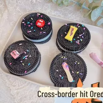 Игрушка для снятия стресса Oreo Squeeze для девочек — инструмент для снятия стресса, вдохновленный знаменитостями Oreo чёрный