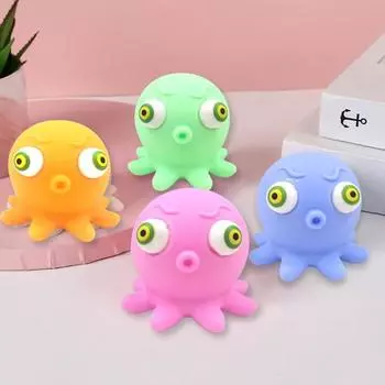 Игрушка для снятия стресса Яркий внешний вид Снятие скуки Моделирование Универсальный Сногсшибательный осьминог Кукла Подарок на день рождения