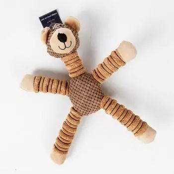 Игрушка для собак Ding Dong Pet Long Legs Bear, разноцветные, 1 шт.
