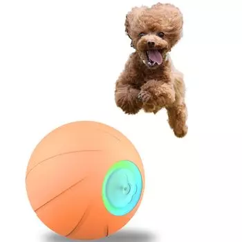 Игрушка для собак Nekogakudo Moving Wicked Lack of 24th Mischievous Friend Ball, Мяч, Электрический, Прочный, Упражнение, Издание, Для Собак (оранжевый)