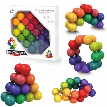 Игрушка-головоломка 3D-мяч, бесконечные скрученные и повернутые, гибкие Jionts, игрушки для снятия стресса, настольная скульптура для детей, подарок для взрослых