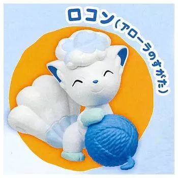 Игрушка-капсула Pokemon Nukunuku Time 2 Vulpix Gacha Gacha [1. (Форма Алолана)] (один предмет)
