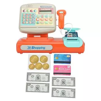 Игрушка-кассир с электронными звуками, игровой набор «Кассовый аппарат», подарок на день рождения для малышей