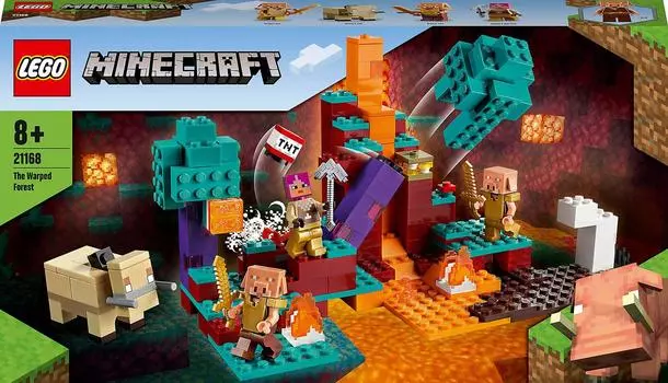 Игрушка LEGO Minecraft Warped Forest Мальчики Девочки Minecraft Товары Игра Игрушка Развивающая Игрушка Подарок на День Рождения Подарок LEGO Блок 21168 8 лет и старше