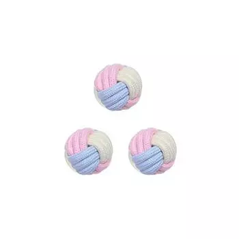 Игрушка-веревка Acro Pet Pastel, мяч, 3 шт.