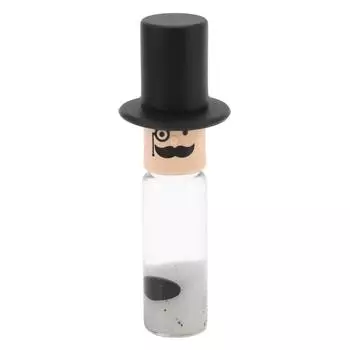 Игрушка-витрина с ферромагнитной жидкостью, обучающая цилиндрическая игрушка с ферромагнитной жидкостью, черная чёрный