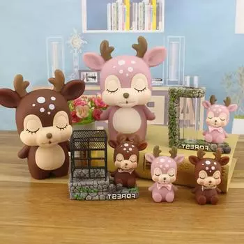 Игрушки для девочек Мини для детей Копилка Мультфильм Олень Монета Электронный Ребенок Ребенок розовый