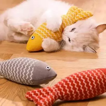 Игрушки для кошек Игрушки с кошачьей мятой Мягкий лен Интерактивная игрушка для упражнений для котят в помещении Аксессуары для домашних животных Товары для дома и сада