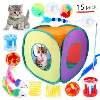 Игрушки для кошек, шарики в форме мыши, складные кошки, котята, игровой туннель, чат, забавная палатка для кошек, принадлежности для мыши, имитация рыбы, аксессуары для кошек