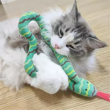 Игрушки для кошек в виде змеи Игрушки для кошек Забавная кошачья палочка интерактивная игрушка для кошек Забавная игрушка для жевания и игры с кошками Товары для кошек Аксессуары для домашних животных