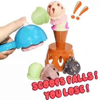 Игрушки для мороженого Stack Blance Toy Party Настольные игры для семьи Моделирование еды Кухня Интерактивные развивающие игрушки