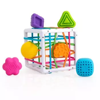Игрушки для мозга Fat Brain Toys Детская игрушка Innie Bin Fingertip Обучающая резиновая коробка Оригинальный продукт FA251-1