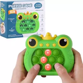 Игрушки для переноски Pop, Головоломка Push Bubble Light Up и Лучшие подарки для детей, Развивающие игрушки Quick Push Games, Игрушки для снятия стресса и сувениры на вечеринку