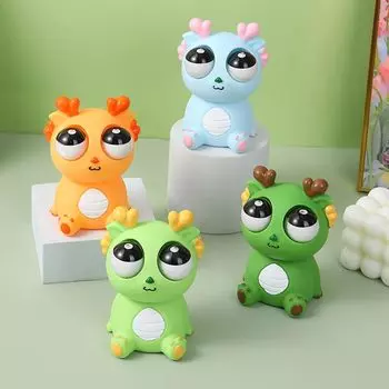 Игрушки-драконы с выпученными глазами, сенсорные игрушки-фиджеты, антистрессовые, для детей, взрослых и детей, страдающих аутизмом, игрушки-сжиматели