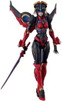 Игрушки Flame Furai Модель Sentinel Transformers Wind Blade Wind Blade Armor Girl Подвижная пластиковая модель чёрный