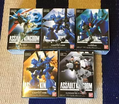 Игрушки-конфеты Mobile Suit Gundam Assault Kingdom 9 все 5 типов набор