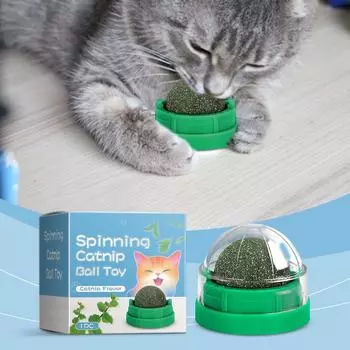 Игрушки-мячи для кошек Minty, жевательные игрушки, чистка зубов, мятные шарики One Size