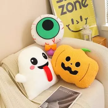 Игрушки на Хэллоуин, тыква, привидение, конфеты, плюшевые игрушки, украшение для дома, мягкие куклы, прекрасный подарок, мягкая мультяшная подушка 40cm
