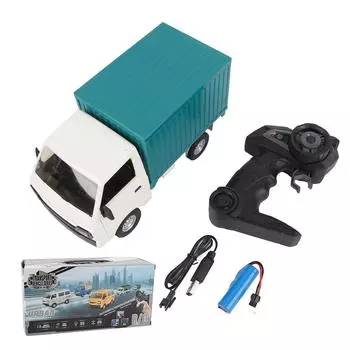 Игрушки RC Truck Double Door Пластиковый Радиоуправляемый Автомобиль Машины Игрушка со Световыми и Звуковыми Эффектами зелёный