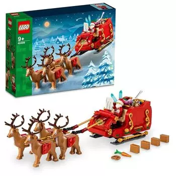 Игрушки-сани Санты Lego, игрушка, подарок на день рождения, украшение из блоков, мальчик, девочка, ребенок 9 лет, 10 лет, 11 лет, ученик начальной школы, интерьер