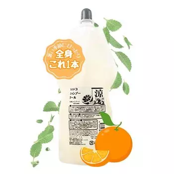 Iitoco Shampoo Cool Refill 1 порция Охлаждающий шампунь Освежающий аромат мандарина Ментоловый шампунь для всего тела Слабокислотный Безопасный отечественного производства Натуральный Растительный