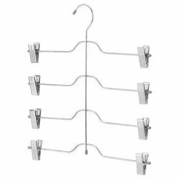 Вешалка для брюк и юбок IKEA, 4 ряда, хромированная, VAJSING & (104.871.66) серебряный