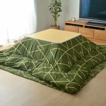 Ikehiko Kotatsu Futon Square Bed Set Form Green 190 x 190 см приблизительно. #5995500 зелёный