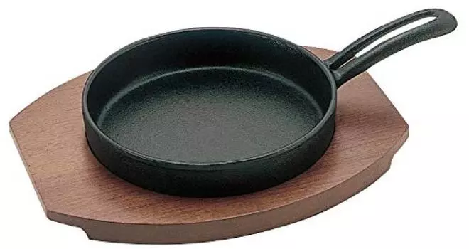 Ikenaga Iron Works Living with Iron Steak Plate Мини-сковорода Железная пластина IH Совместимая подарочная упаковка Технические характеристики