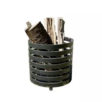 IKplus Iron Bonfire Stand Camping Outdoor Compact Bonfire Stand Net Barbecue BBQ Outdoor Heat Resistant Cooking Utensil Solo Camping Small Family Mat