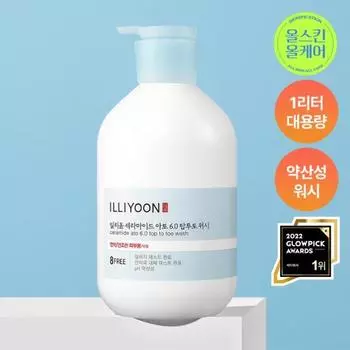 Illiyoon Large Capacity Ceramide Ato 6.0 Top to Toe Wash 1000ml
