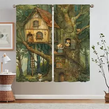 Illustrator Tomie DePaola Blackout Curtain Tiebacks Sheer Curtains for Living Room Kitchen Curtains Salon 2 Cheap Pieces Curls W50xH70cmx2pcs-CL