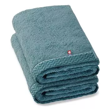 Imabari Towel Bath Towel Imabari Cotton Set of 2 Ultra Thick Premium Luxury Long Pile Sweetly Twisted Yarn Navy Fluffy Soft Quick Drying Instant Water