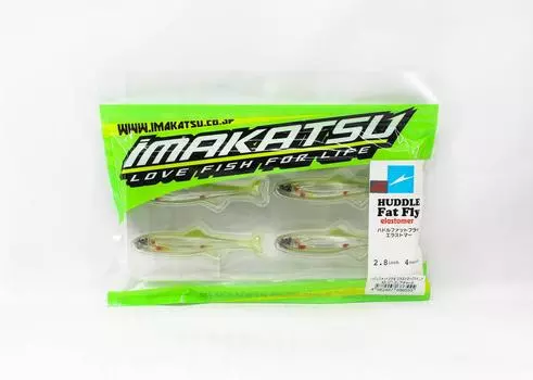 Imakatsu Soft Lure Huddle Fat Fry Эластомер 2,8 дюйма 4 шт./упаковка S-377 (6555)